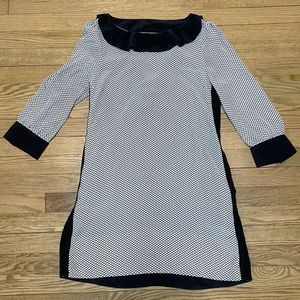 MARC by MARK JACOBS Silk Mod Dot Color block Black & White Open Back Mini Dress